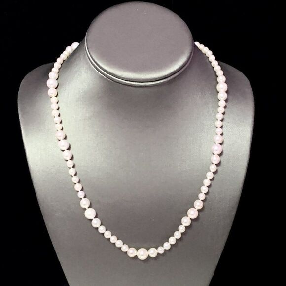 Akoya Pearl Necklace 14k Yellow Gold 19.5" 8.5 mm Certified $3,950 114446 - Picture 1 of 11